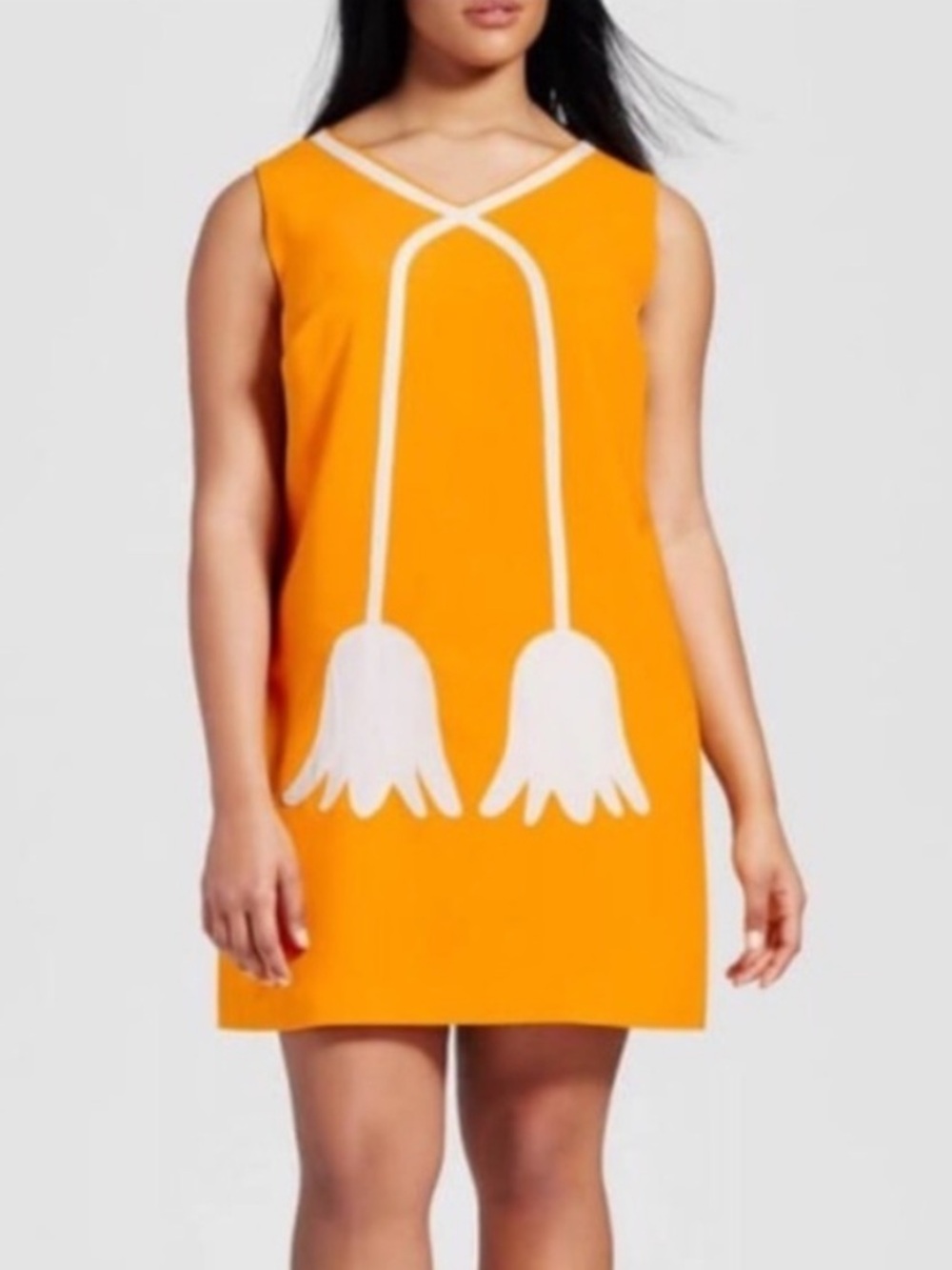 ❤️… Victoria Beckham Yellow Tulip Dress w/ Flowers, NWT